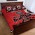 Personalized Canada Haida Eagle Quilt Bed Set Red Style - Wonder Print Shop