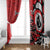Personalized Canada Haida Eagle Window Curtain Red Style - Wonder Print Shop