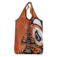 Personalized Canada Haida Eagle Grocery Bag Orange Style