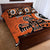 Personalized Canada Haida Eagle Quilt Bed Set Orange Style - Wonder Print Shop
