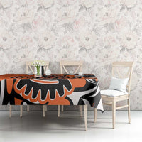 Personalized Canada Haida Eagle Tablecloth Orange Style - Wonder Print Shop