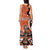 Personalized Canada Haida Eagle Tank Maxi Dress Orange Style - Wonder Print Shop