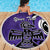 Personalized Canada Haida Eagle Beach Blanket Purple Style - Wonder Print Shop