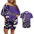 Personalized Canada Haida Eagle Couples Matching Off Shoulder Short Dress and Hawaiian Shirt Purple Style - Wonder Print Shop