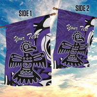 Personalized Canada Haida Eagle Garden Flag Purple Style - Wonder Print Shop