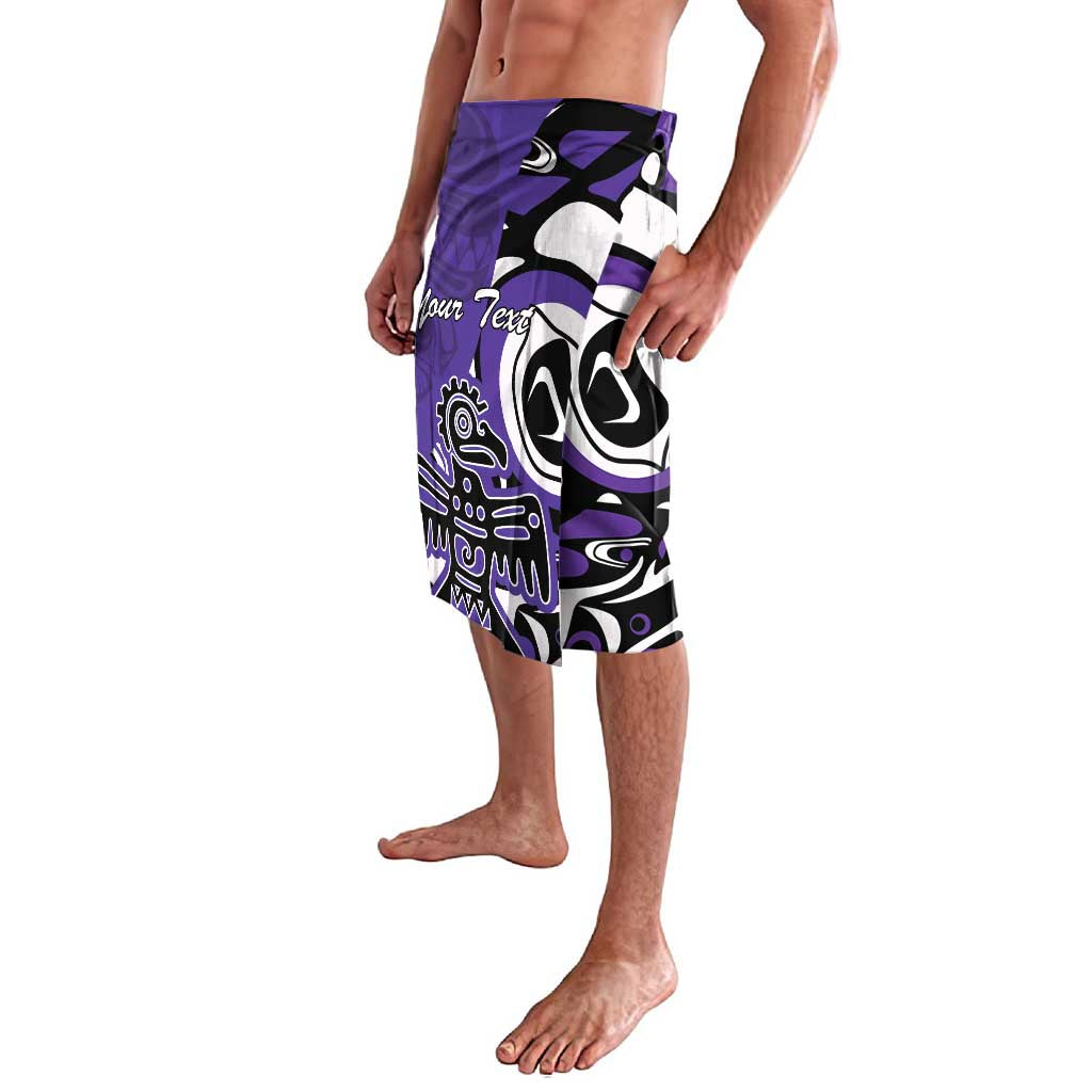 Personalized Canada Haida Eagle Lavalava Purple Style - Wonder Print Shop