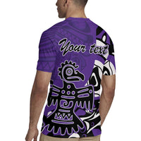 Personalized Canada Haida Eagle Rugby Jersey Purple Style - Wonder Print Shop