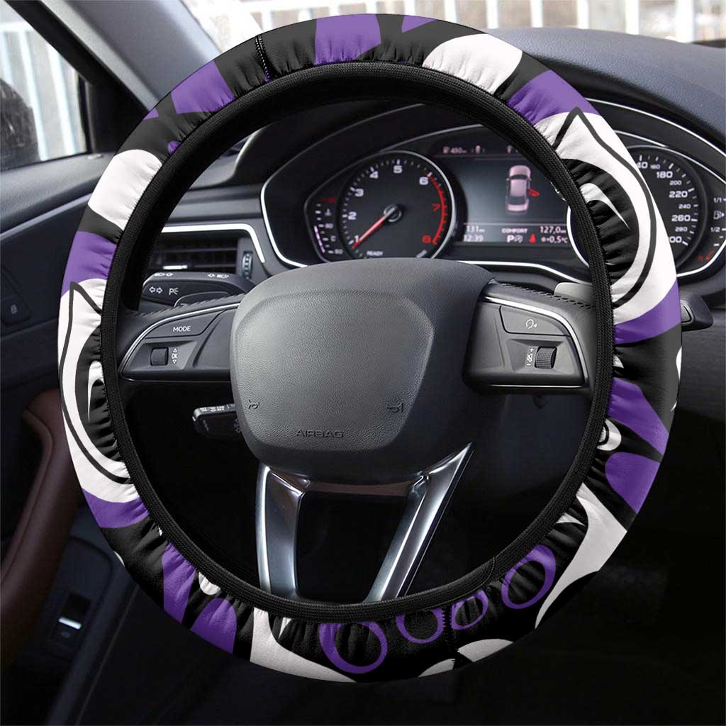 Canada Haida Eagle Steering Wheel Cover Purple Style - Wonder Print Shop