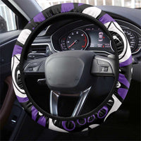 Canada Haida Eagle Steering Wheel Cover Purple Style - Wonder Print Shop