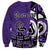 Personalized Canada Haida Eagle Sweatshirt Purple Style - Wonder Print Shop