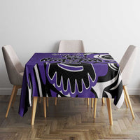 Personalized Canada Haida Eagle Tablecloth Purple Style - Wonder Print Shop