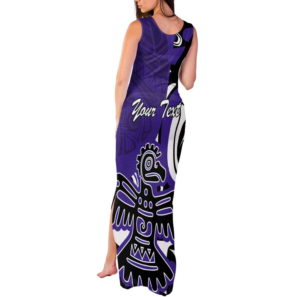 Personalized Canada Haida Eagle Tank Maxi Dress Purple Style - Wonder Print Shop
