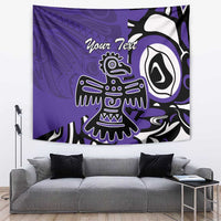 Personalized Canada Haida Eagle Tapestry Purple Style - Wonder Print Shop