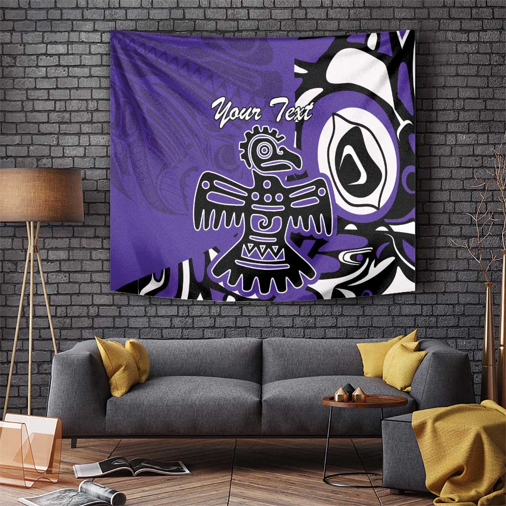 Personalized Canada Haida Eagle Tapestry Purple Style - Wonder Print Shop