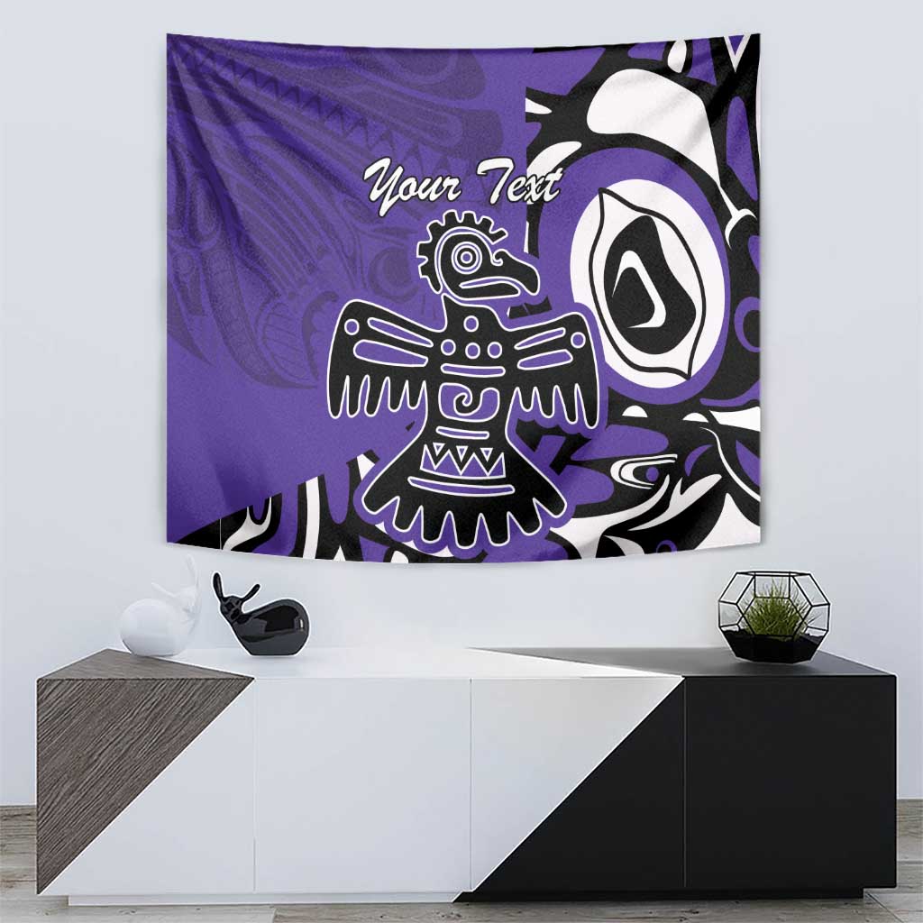 Personalized Canada Haida Eagle Tapestry Purple Style - Wonder Print Shop