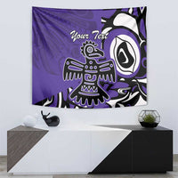 Personalized Canada Haida Eagle Tapestry Purple Style - Wonder Print Shop