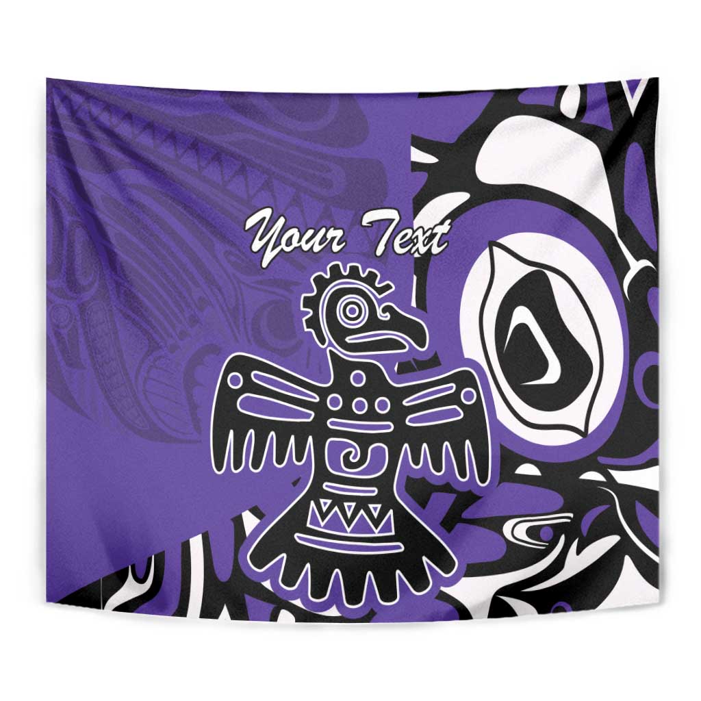 Personalized Canada Haida Eagle Tapestry Purple Style - Wonder Print Shop