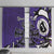Personalized Canada Haida Eagle Window Curtain Purple Style - Wonder Print Shop