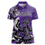 Personalized Canada Haida Eagle Women Polo Shirt Purple Style - Wonder Print Shop
