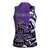 Personalized Canada Haida Eagle Women Sleeveless Polo Shirt Purple Style - Wonder Print Shop