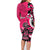 Personalized Canada Haida Eagle Family Matching Long Sleeve Bodycon Dress and Hawaiian Shirt Pink Style - Wonder Print Shop