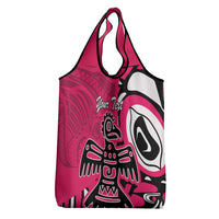 Personalized Canada Haida Eagle Grocery Bag Pink Style
