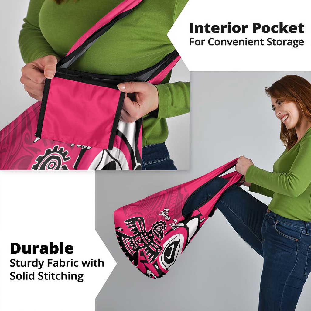 Personalized Canada Haida Eagle Grocery Bag Pink Style