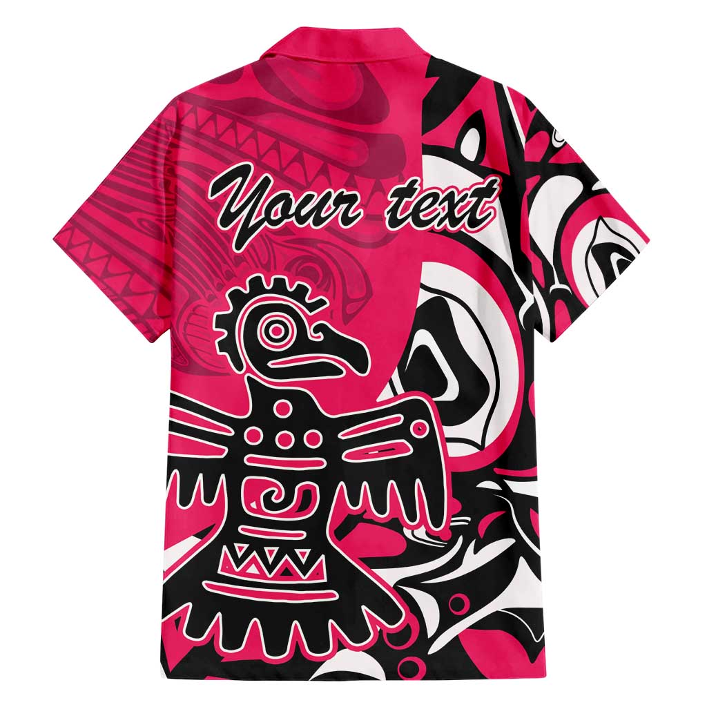 Personalized Canada Haida Eagle Hawaiian Shirt Pink Style - Wonder Print Shop