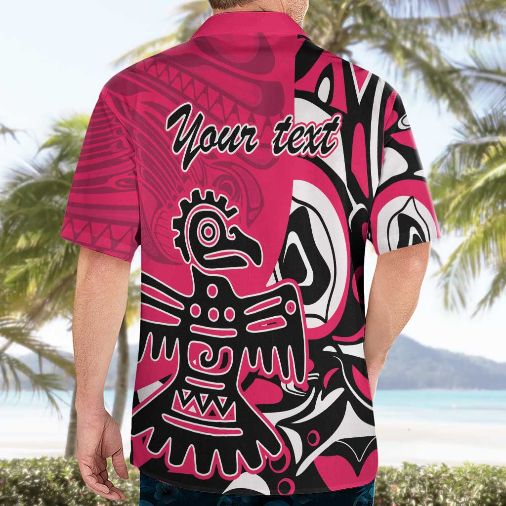Personalized Canada Haida Eagle Hawaiian Shirt Pink Style - Wonder Print Shop