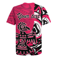 Personalized Canada Haida Eagle Rugby Jersey Pink Style - Wonder Print Shop