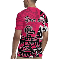 Personalized Canada Haida Eagle Rugby Jersey Pink Style - Wonder Print Shop