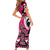 Personalized Canada Haida Eagle Short Sleeve Bodycon Dress Pink Style - Wonder Print Shop