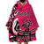 Personalized Canada Haida Eagle Wearable Blanket Hoodie Pink Style - Wonder Print Shop