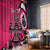Personalized Canada Haida Eagle Window Curtain Pink Style - Wonder Print Shop