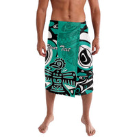 Personalized Canada Haida Eagle Lavalava Turquoise Style - Wonder Print Shop