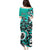 Personalized Canada Haida Eagle Puletasi Turquoise Style - Wonder Print Shop