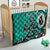 Personalized Canada Haida Eagle Quilt Turquoise Style - Wonder Print Shop