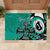 Personalized Canada Haida Eagle Rubber Doormat Turquoise Style - Wonder Print Shop