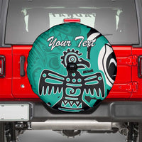 Personalized Canada Haida Eagle Spare Tire Cover Turquoise Style - Wonder Print Shop