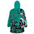 Personalized Canada Haida Eagle Wearable Blanket Hoodie Turquoise Style - Wonder Print Shop