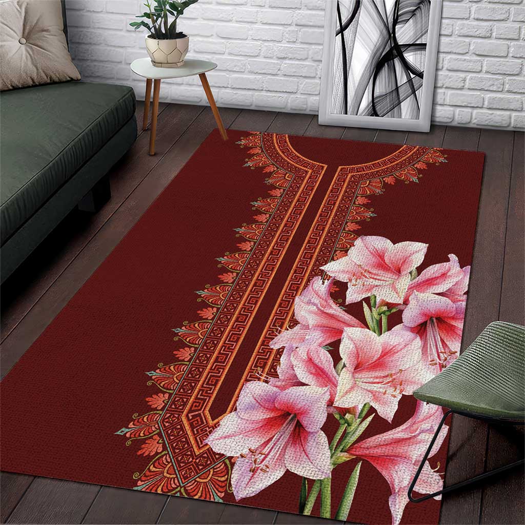 Africa Dashiki Area Rug With Belladonna Lily - Wonder Print Shop