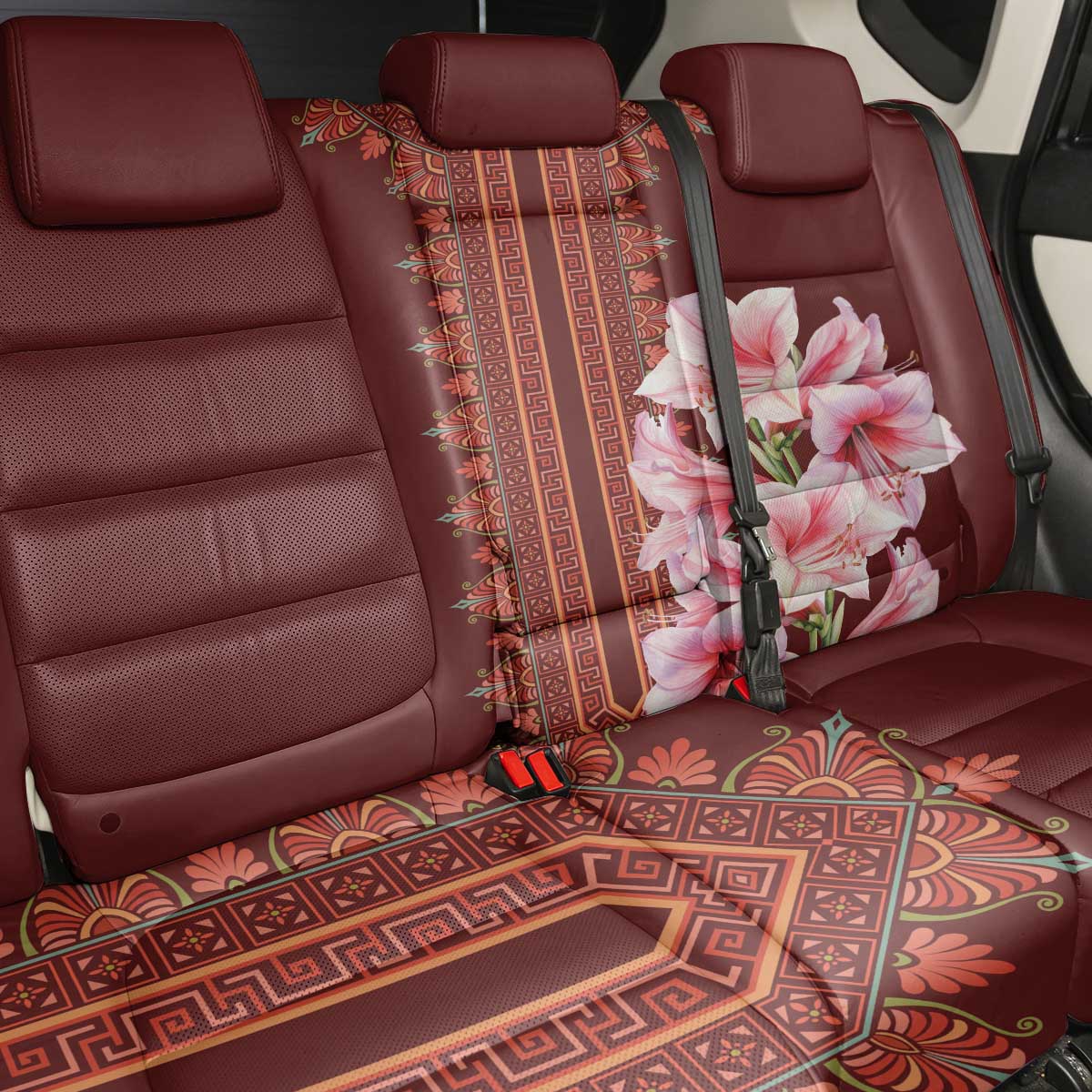 Africa Dashiki Back Car Seat Cover With Belladonna Lily - Wonder Print Shop