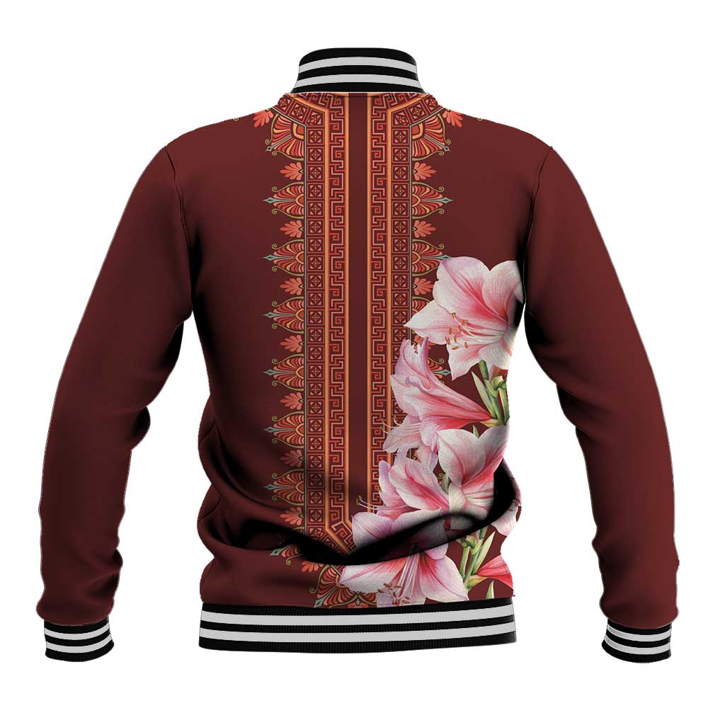 Africa Dashiki Baseball Jacket With Belladonna Lily - Wonder Print Shop