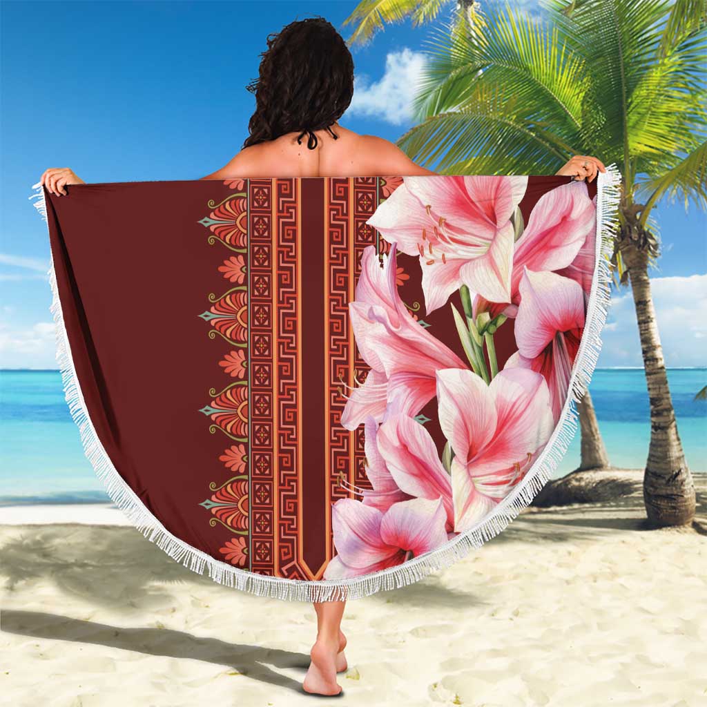 Africa Dashiki Beach Blanket With Belladonna Lily - Wonder Print Shop