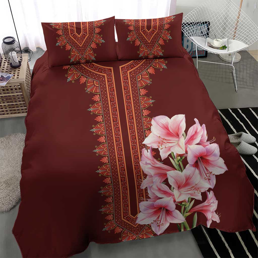 Africa Dashiki Bedding Set With Belladonna Lily - Wonder Print Shop