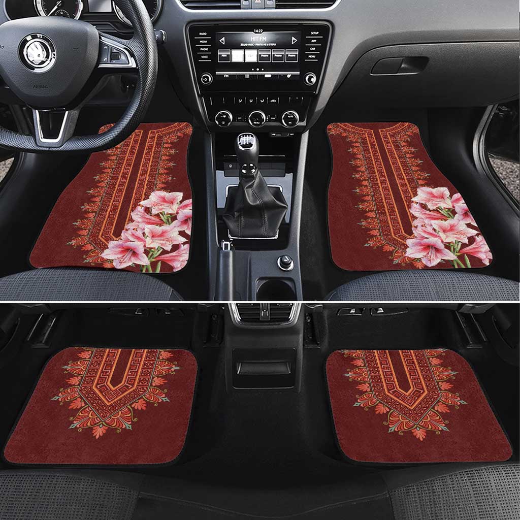 Africa Dashiki Car Mats With Belladonna Lily - Wonder Print Shop
