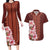 Africa Dashiki Couples Matching Long Sleeve Bodycon Dress and Hawaiian Shirt With Belladonna Lily - Wonder Print Shop