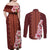 Africa Dashiki Couples Matching Off Shoulder Maxi Dress and Long Sleeve Button Shirt With Belladonna Lily - Wonder Print Shop