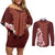 Africa Dashiki Couples Matching Off Shoulder Short Dress and Long Sleeve Button Shirt With Belladonna Lily - Wonder Print Shop
