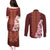 Africa Dashiki Couples Matching Puletasi and Long Sleeve Button Shirt With Belladonna Lily - Wonder Print Shop